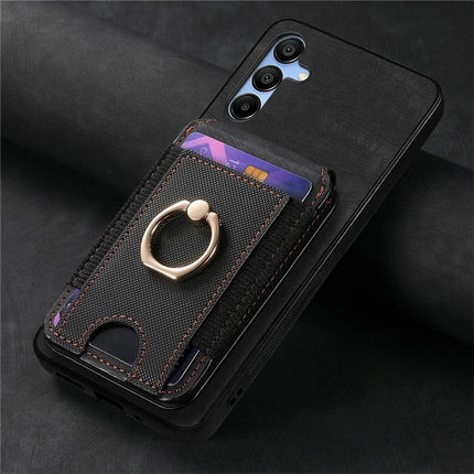 For Samsung Galaxy A16 4G / 5G Case with Detachable Card Holder Kickstand Leather Back Cover