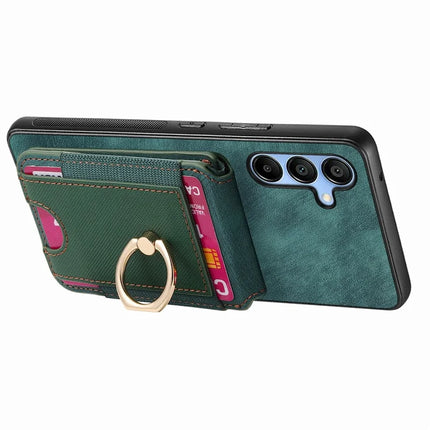 For Samsung Galaxy A16 4G / 5G Case with Detachable Card Holder Kickstand Leather Back Cover