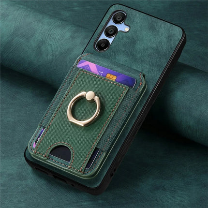 For Samsung Galaxy A16 4G / 5G Case with Detachable Card Holder Kickstand Leather Back Cover