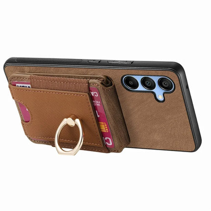 For Samsung Galaxy A16 4G / 5G Case with Detachable Card Holder Kickstand Leather Back Cover