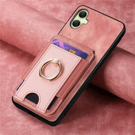 For Samsung Galaxy A06 Case with Detachable Card Holder Kickstand Leather Back Cover
