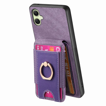 For Samsung Galaxy A06 Case with Detachable Card Holder Kickstand Leather Back Cover