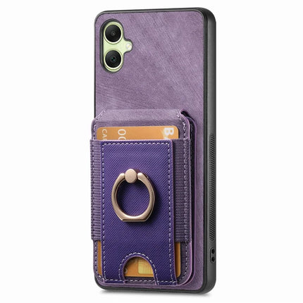 For Samsung Galaxy A06 Case with Detachable Card Holder Kickstand Leather Back Cover