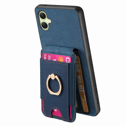 For Samsung Galaxy A06 Case with Detachable Card Holder Kickstand Leather Back Cover