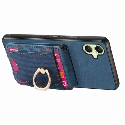 For Samsung Galaxy A06 Case with Detachable Card Holder Kickstand Leather Back Cover