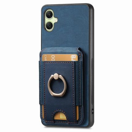 For Samsung Galaxy A06 Case with Detachable Card Holder Kickstand Leather Back Cover