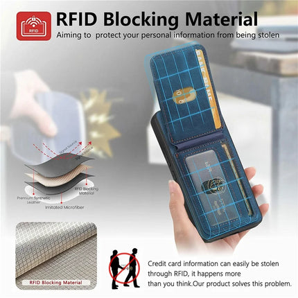 For Samsung Galaxy A06 Case with Detachable Card Holder Kickstand Leather Back Cover