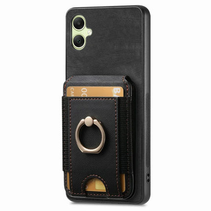 For Samsung Galaxy A06 Case with Detachable Card Holder Kickstand Leather Back Cover