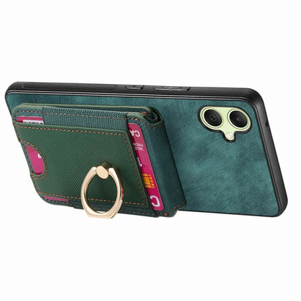 For Samsung Galaxy A06 Case with Detachable Card Holder Kickstand Leather Back Cover