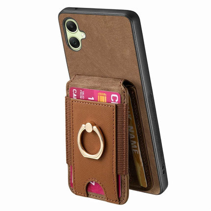 For Samsung Galaxy A06 Case with Detachable Card Holder Kickstand Leather Back Cover