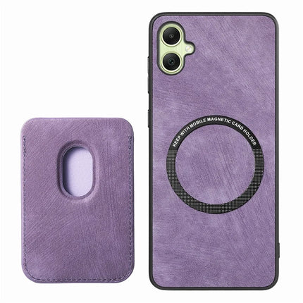 For Samsung Galaxy A06 Case Leather+TPU Retro Phone Cover with Detachable Card Slot