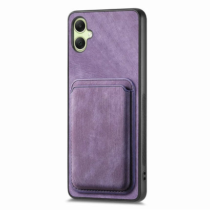 For Samsung Galaxy A06 Case Leather+TPU Retro Phone Cover with Detachable Card Slot