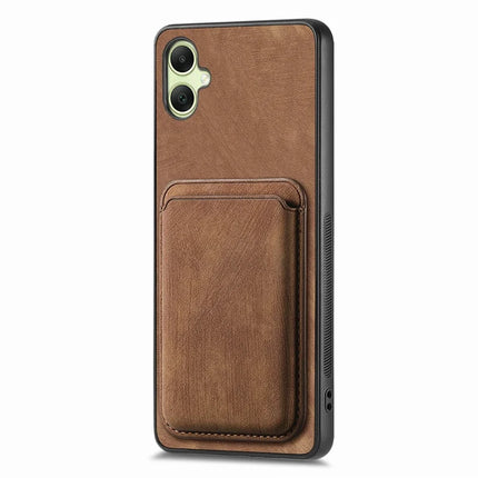For Samsung Galaxy A06 Case Leather+TPU Retro Phone Cover with Detachable Card Slot