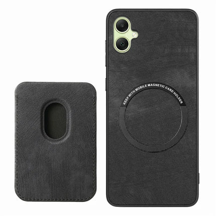 For Samsung Galaxy A06 Case Leather+TPU Retro Phone Cover with Detachable Card Slot