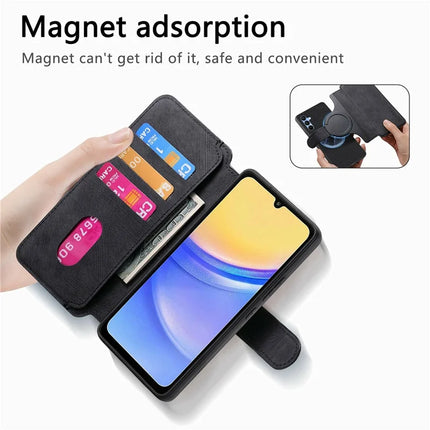 CASENEO MW-03 For Samsung Galaxy A06 Case Detachable Wallet Leather+TPU Phone Cover