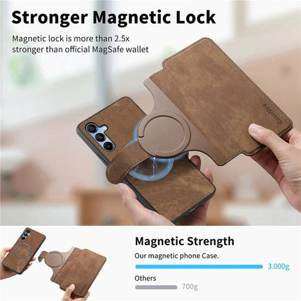 CASENEO MW-03 For Samsung Galaxy A06 Case Detachable Wallet Leather+TPU Phone Cover