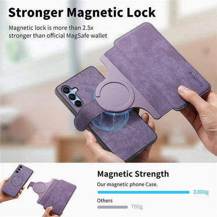 CASENEO MW-03 For Samsung Galaxy A06 Case Detachable Wallet Leather+TPU Phone Cover