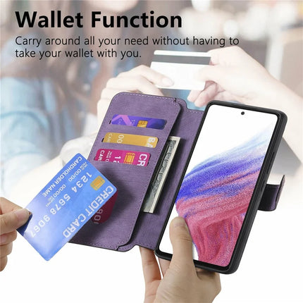 CASENEO MW-03 For Samsung Galaxy A06 Case Detachable Wallet Leather+TPU Phone Cover