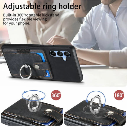 For Samsung Galaxy A16 4G / 5G Case Kickstand Leather+TPU Non-Slip Protective Cover Card Slots