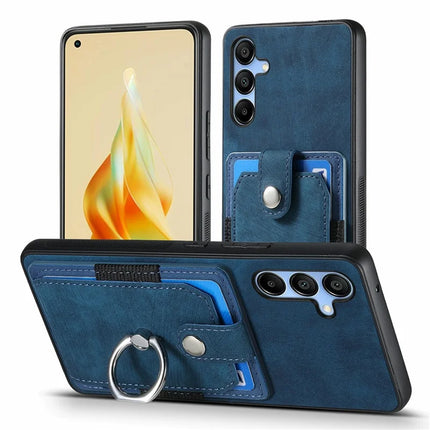 For Samsung Galaxy A16 4G / 5G Case Kickstand Leather+TPU Non-Slip Protective Cover Card Slots