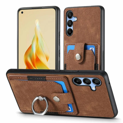 For Samsung Galaxy A16 4G / 5G Case Kickstand Leather+TPU Non-Slip Protective Cover Card Slots