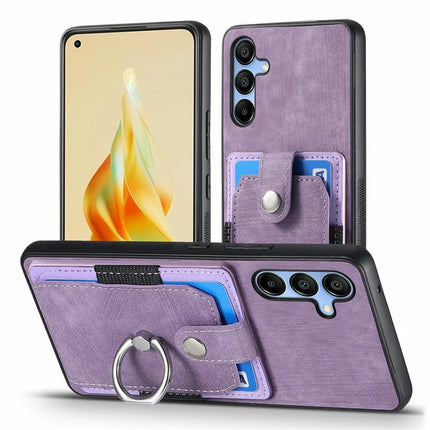 For Samsung Galaxy A16 4G / 5G Case Kickstand Leather+TPU Non-Slip Protective Cover Card Slots