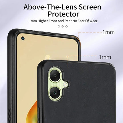 For Samsung Galaxy A06 Case Kickstand Leather+TPU Non-Slip Protective Cover Card Slots