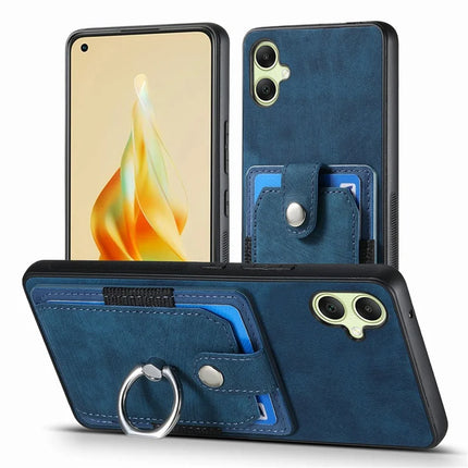 For Samsung Galaxy A06 Case Kickstand Leather+TPU Non-Slip Protective Cover Card Slots
