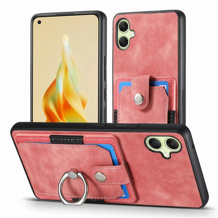 For Samsung Galaxy A06 Case Kickstand Leather+TPU Non-Slip Protective Cover Card Slots