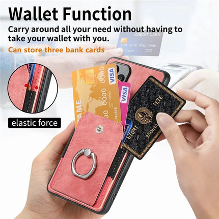 For Samsung Galaxy A06 Case Kickstand Leather+TPU Non-Slip Protective Cover Card Slots