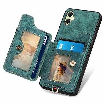 For Samsung Galaxy A06 Case RFID Blocking Handbag Leather+TPU Phone Cover Card Slots, Ring Holder