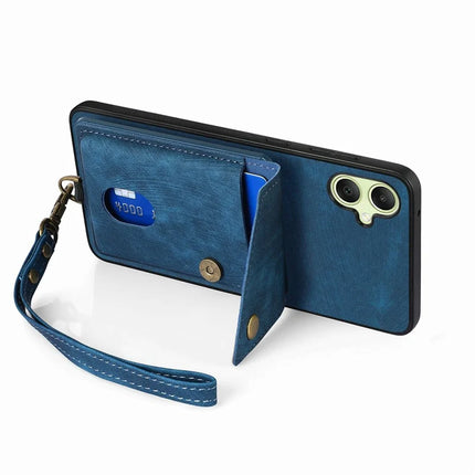 For Samsung Galaxy A06 Case with Card Slot Kickstand Leather TPU Phone Cover
