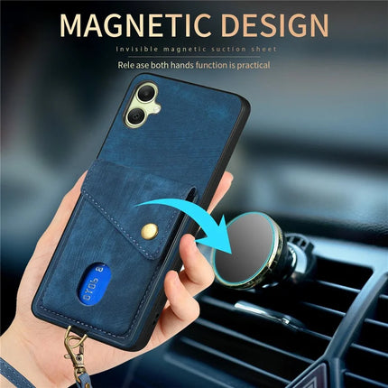 For Samsung Galaxy A06 Case with Card Slot Kickstand Leather TPU Phone Cover