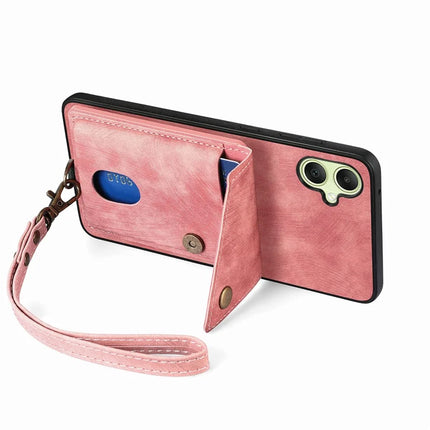 For Samsung Galaxy A06 Case with Card Slot Kickstand Leather TPU Phone Cover