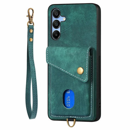 For Samsung Galaxy A16 4G / 5G Case with Card Slot Kickstand Leather TPU Phone Cover