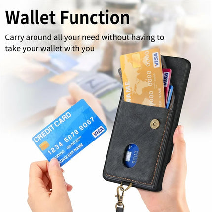 For Samsung Galaxy A16 4G / 5G Case with Card Slot Kickstand Leather TPU Phone Cover