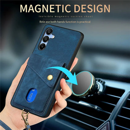 For Samsung Galaxy A16 4G / 5G Case with Card Slot Kickstand Leather TPU Phone Cover