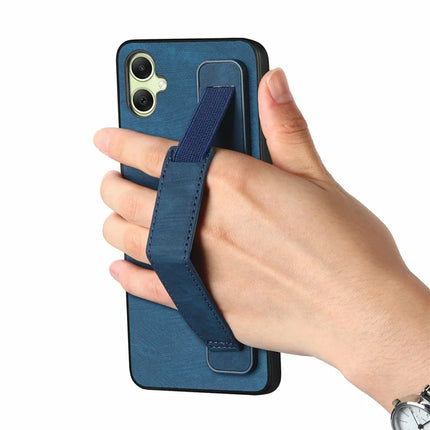 For Samsung Galaxy A06 Case Wristband Leather + TPU Phone Cover