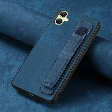 For Samsung Galaxy A06 Case Wristband Leather + TPU Phone Cover