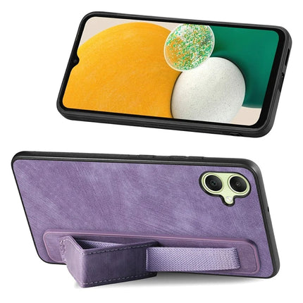 For Samsung Galaxy A06 Case Wristband Leather + TPU Phone Cover