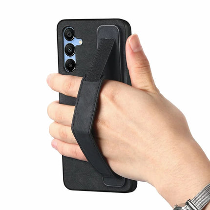 For Samsung Galaxy A16 4G / 5G Case Wristband Leather + TPU Phone Cover
