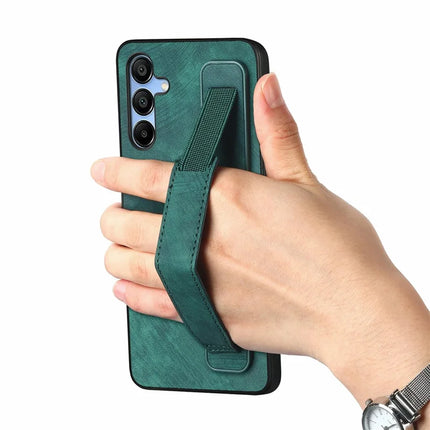 For Samsung Galaxy A16 4G / 5G Case Wristband Leather + TPU Phone Cover