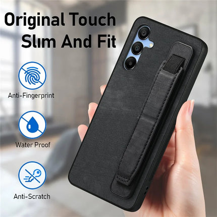 For Samsung Galaxy A16 4G / 5G Case Wristband Leather + TPU Phone Cover