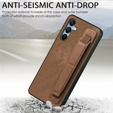 For Samsung Galaxy A16 4G / 5G Case Wristband Leather + TPU Phone Cover