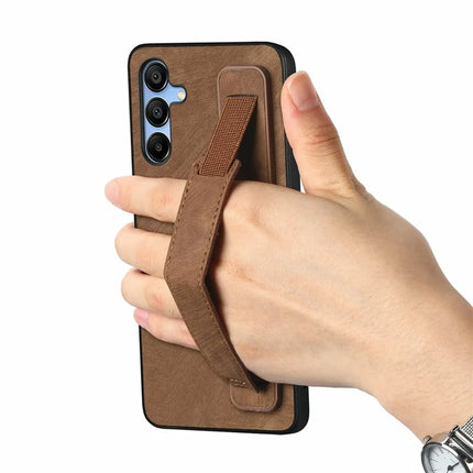 For Samsung Galaxy A16 4G / 5G Case Wristband Leather + TPU Phone Cover
