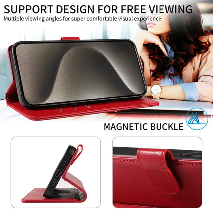 For iPhone 13 Pro Max Leather Case Litchi Texture RFID Blocking Wallet Stand Phone Cover