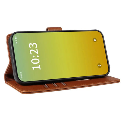 For iPhone 13 Pro Max Leather Case Litchi Texture RFID Blocking Wallet Stand Phone Cover