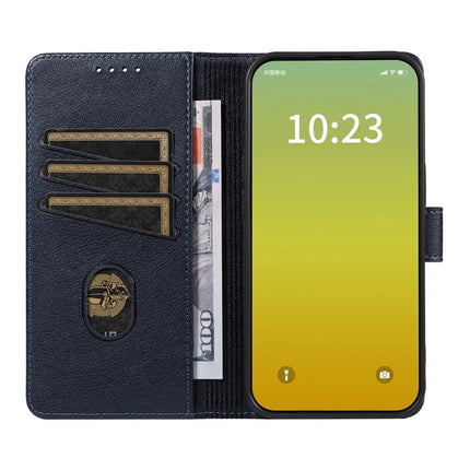 For iPhone 13 Leather Case Litchi Texture RFID Blocking Wallet Stand Phone Cover