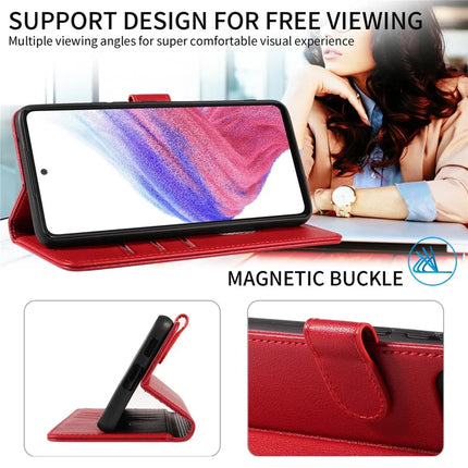 For Samsung Galaxy A53 5G Leather Case Litchi Texture RFID Blocking Wallet Stand Phone Cover
