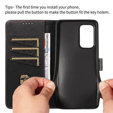 For Samsung Galaxy A53 5G Leather Case Litchi Texture RFID Blocking Wallet Stand Phone Cover